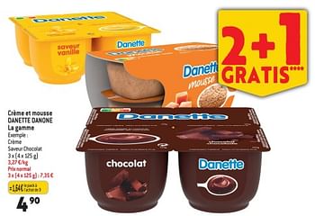 Promotions Crème saveur chocolat - Danone - Valide de 22/02/2023 à 28/02/2023 chez Match