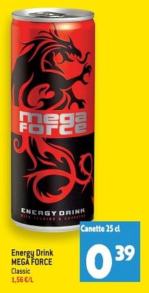Promotions Energy drink mega force - Megaforce - Valide de 22/02/2023 à 28/02/2023 chez Match