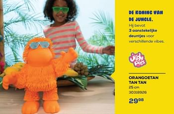 Promotions Orangoetan tan tan - Jiggly Pets - Valide de 24/02/2023 à 24/03/2023 chez Supra Bazar