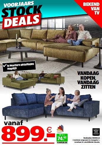 Vergelijken Rimpelingen defect Huismerk - Seats and Sofas Hoeksalon manilla - Promotie bij Seats and Sofas