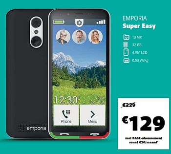 Promoties Emporia super easy - Emporia - Geldig van 28/02/2023 tot 15/03/2023 bij Base