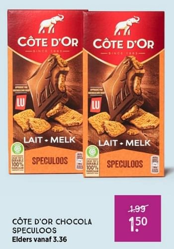 Promoties Côte d`or chocola speculoos - Cote D'Or - Geldig van 27/02/2023 tot 12/03/2023 bij Xenos