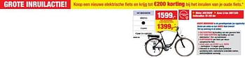 Promoties Elektrische fiets met middenmotor minerva - Minerva - Geldig van 01/03/2023 tot 12/03/2023 bij Hubo