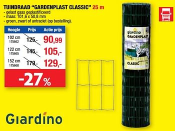 Promotions Tuindraad gardenplast classic - Giardino - Valide de 01/03/2023 à 12/03/2023 chez Hubo