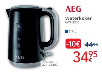 Promoties Aeg waterkoker ewa 3300 - AEG - Geldig van 01/03/2023 tot 31/03/2023 bij Eldi