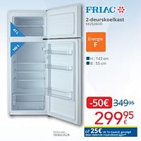 Friac 2-deurskoelkast kk2528-2d-Friac
