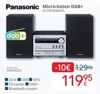 Panasonic micro-keten dab+ sc-pm250begs-Panasonic