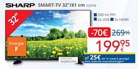 Sharp smart-tv 32ef4e-Sharp