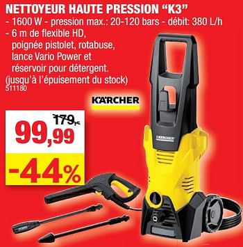 Promotions Kärcher nettoyeur haute pression k3 - Kärcher - Valide de 01/03/2023 à 12/03/2023 chez Hubo