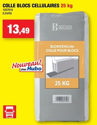 Promotions Colle blocs cellulaires - Coeck - Valide de 01/03/2023 à 12/03/2023 chez Hubo