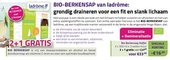 Promoties Bio berkensap koffer - Ladrome - Geldig van 01/03/2023 tot 31/03/2023 bij Mannavita