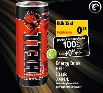 Promoties Energy drink hell - Hell - Geldig van 01/03/2023 tot 07/03/2023 bij Smatch