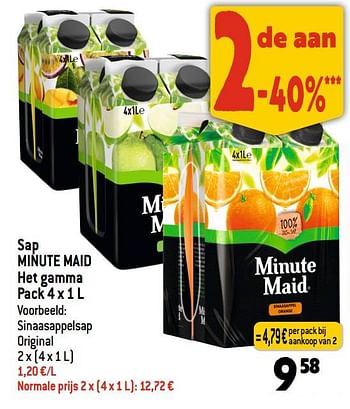 Promoties Sinaasappelsap original - Minute Maid - Geldig van 01/03/2023 tot 07/03/2023 bij Smatch