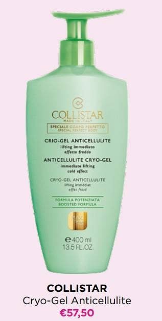Promotions Collistar cryo-gel anticellulite - Collistar - Valide de 06/03/2023 à 02/04/2023 chez ICI PARIS XL