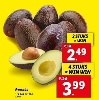 Promoties Avocado - Huismerk - Lidl - Geldig van 08/03/2023 tot 14/03/2023 bij Lidl