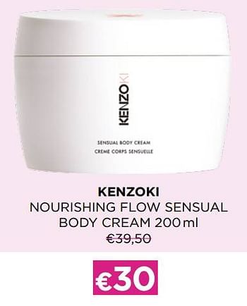 Promoties Kenzoki nourishing flow sensual body cream - Kenzoki - Geldig van 06/03/2023 tot 02/04/2023 bij ICI PARIS XL