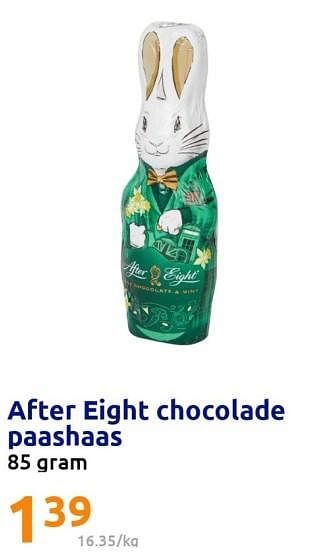 Promotions After eight chocolade paashaas - After Eight - Valide de 01/03/2023 à 07/03/2023 chez Action