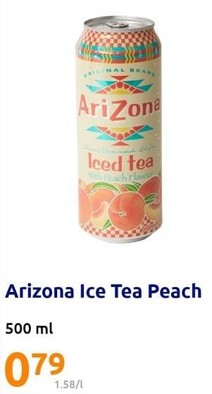 Promoties Arizona ice tea peach - Arizona - Geldig van 01/03/2023 tot 07/03/2023 bij Action
