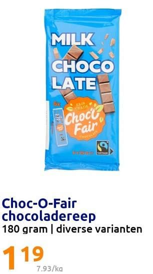 Promotions Choc-o-fair chocoladereep - Choc'O Fair - Valide de 01/03/2023 à 07/03/2023 chez Action