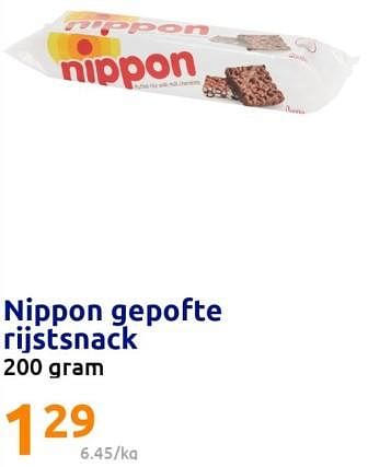 Promoties Nippon gepofte rijstsnack - Nippon - Geldig van 01/03/2023 tot 07/03/2023 bij Action