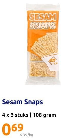 Promoties Sesam snaps - Huismerk - Action - Geldig van 01/03/2023 tot 07/03/2023 bij Action