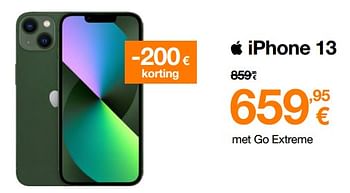 Promoties Apple iphone 13 - Apple - Geldig van 01/03/2023 tot 31/03/2023 bij Orange