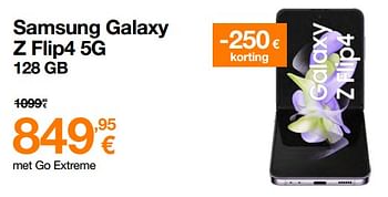 Promotions Samsung galaxy z flip4 5g 128 gb - Samsung - Valide de 01/03/2023 à 31/03/2023 chez Orange