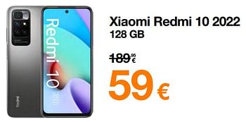 Promoties Xiaomi redmi 10 2022 128 gb - Xiaomi - Geldig van 01/03/2023 tot 31/03/2023 bij Orange