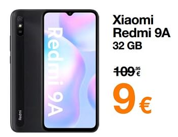 Promoties Xiaomi redmi 9a 32 gb - Xiaomi - Geldig van 01/03/2023 tot 31/03/2023 bij Orange