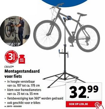 Crivit Montagestandaard fiets - Promotie Lidl
