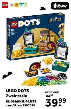 Promoties Lego dots zweinstein bureaukit 41811 - Lego - Geldig van 01/03/2023 tot 31/03/2023 bij Intertoys