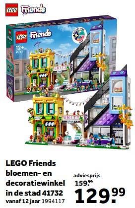 Promoties Lego friends bloemen- en decoratiewinkel in de stad 41732 - Lego - Geldig van 01/03/2023 tot 31/03/2023 bij Intertoys