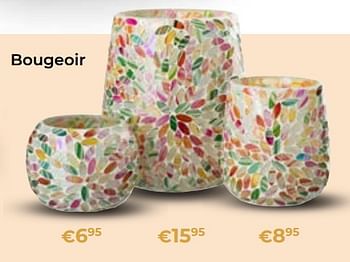 Promotions Bougeoir - Produit Maison - Euroshop - Valide de 05/03/2023 à 31/05/2023 chez Euro Shop