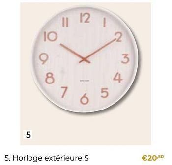 Promotions Horloge extérieure s - Produit Maison - Euroshop - Valide de 05/03/2023 à 31/05/2023 chez Euro Shop
