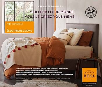 Promotions Lit électrique - Beka - Valide de 05/03/2023 à 31/05/2023 chez Euro Shop