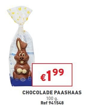 Promoties Chocolade paashaas - Huismerk - Trafic  - Geldig van 08/03/2023 tot 13/03/2023 bij Trafic