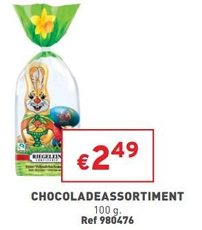 Promoties Chocoladeassortiment - Riegelein - Geldig van 08/03/2023 tot 13/03/2023 bij Trafic