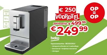 Promoties Beko espressomachine - beceg5301x - Beko - Geldig van 02/03/2023 tot 31/03/2023 bij Exellent