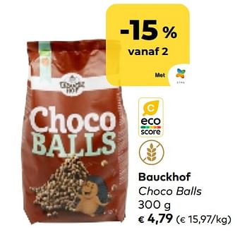 Promoties Bauckhof choco balls - Bauck Hof - Geldig van 01/03/2023 tot 31/03/2023 bij Bioplanet