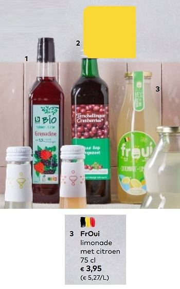 Promoties Froui limonade met citroen - Froui - Geldig van 01/03/2023 tot 31/03/2023 bij Bioplanet