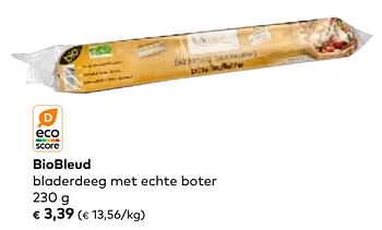 Promoties Biobleud bladerdeeg met echte boter - BioBleud - Geldig van 01/03/2023 tot 31/03/2023 bij Bioplanet