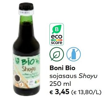 Promoties Boni bio sojasaus shoyu - Boni - Geldig van 01/03/2023 tot 31/03/2023 bij Bioplanet