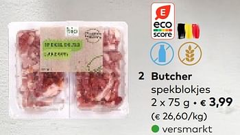 Promoties Butcher spekblokjes - Bio Butcher - Geldig van 01/03/2023 tot 31/03/2023 bij Bioplanet