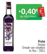 Fruiss siroop smaak van viooltjes-Fruiss
