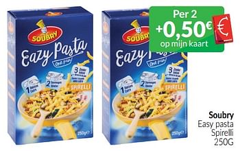 Promotions Soubry easy pasta spirelli - Soubry - Valide de 01/03/2023 à 31/03/2023 chez Intermarche