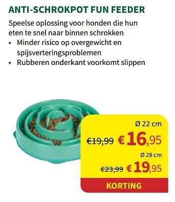 Promoties Anti-schrokpot fun feeder - Huismerk - Horta - Geldig van 01/03/2023 tot 12/03/2023 bij Horta