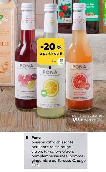 Promotions Pona pamplemousse rose - Pona - Valide de 01/03/2023 à 31/03/2023 chez Bioplanet