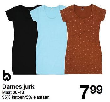 Promoties Dames jurk - Huismerk - Zeeman  - Geldig van 04/03/2023 tot 17/03/2023 bij Zeeman