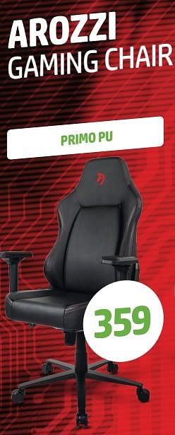 Promoties Arozzi gaming chair primo pu - Arozzi - Geldig van 28/02/2023 tot 31/03/2023 bij VCD
