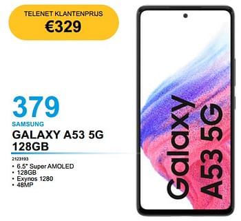 Promoties Samsung galaxy a53 5g 128gb - Samsung - Geldig van 28/02/2023 tot 31/03/2023 bij Derco Systems